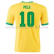 Billige Landsholdstrøjer Brasilien 2021 Pele 10 Hjemmetrøje..